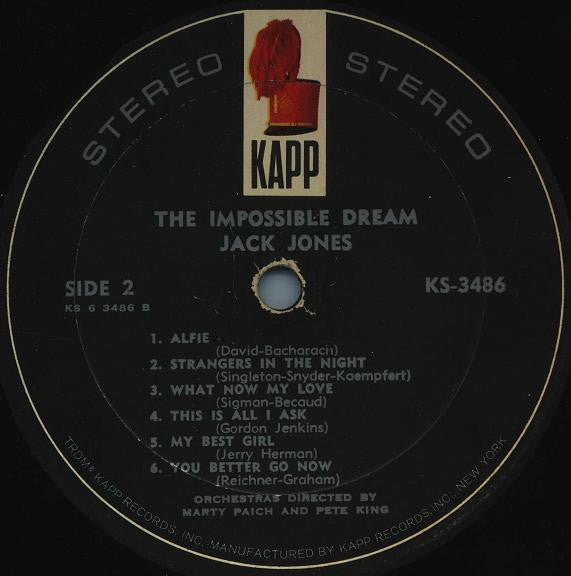 Jack Jones : The Impossible Dream (LP, Album)