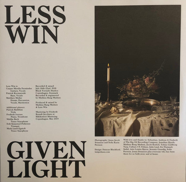 Less Win : Given Light (LP, Album)