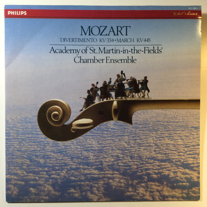 Wolfgang Amadeus Mozart - Academy Of St. Martin-in-the-Fields Chamber Ensemble : Divertimento Kv 334 • March Kv 445 (LP)