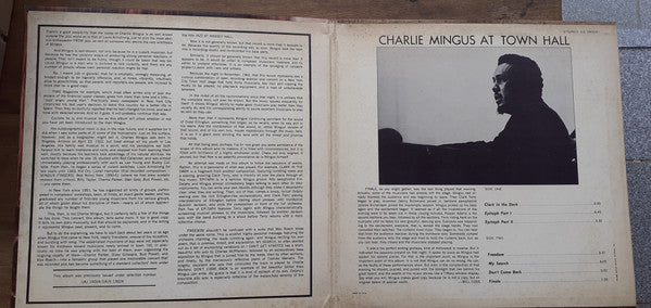 Charles Mingus : Town Hall Concert (LP, Album, RE)