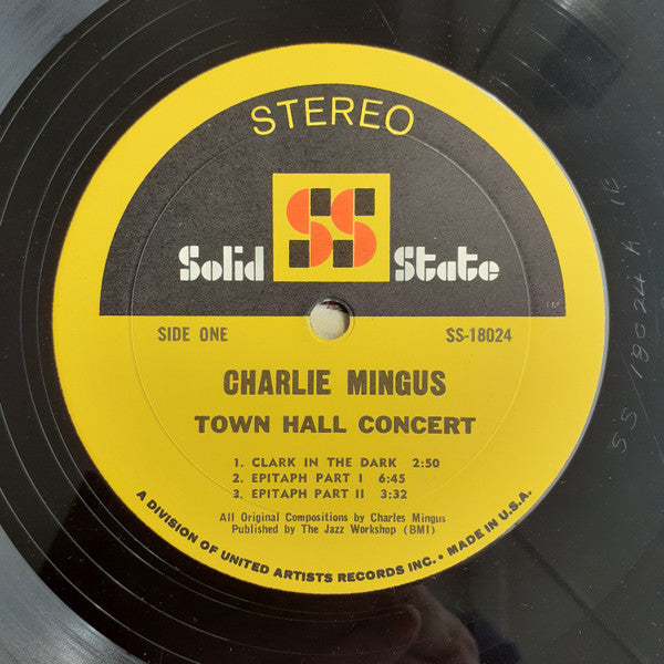 Charles Mingus : Town Hall Concert (LP, Album, RE)