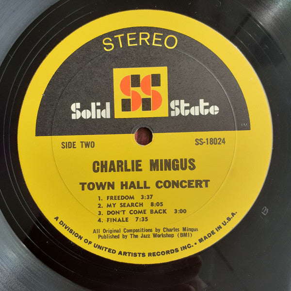 Charles Mingus : Town Hall Concert (LP, Album, RE)