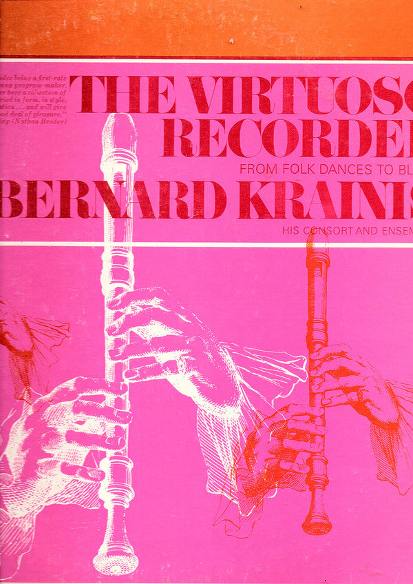 Bernard Krainis : The Virtuoso Recorder (LP, RE)