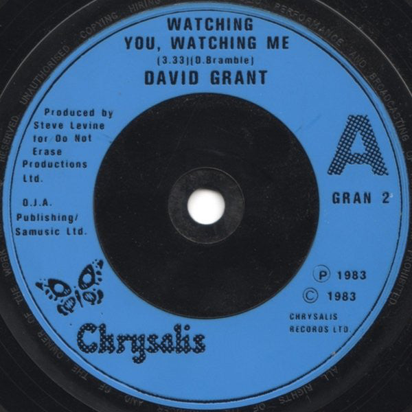 David Grant : Watching You, Watching Me (7", Single)