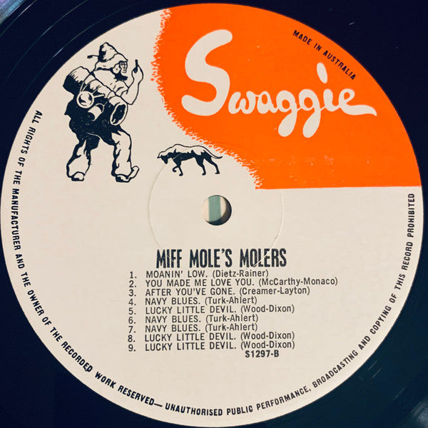 Miff Mole's Molers : Miff Mole's Molers 1928/30 (LP, Comp, Mono)