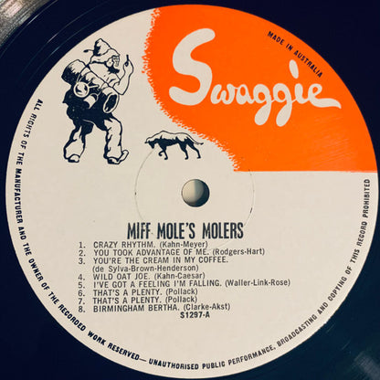 Miff Mole's Molers : Miff Mole's Molers 1928/30 (LP, Comp, Mono)