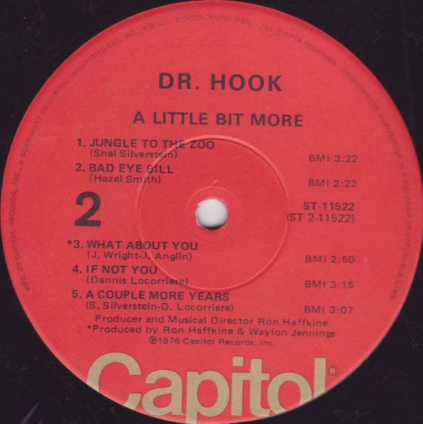 Dr. Hook : A Little Bit More (LP, Album, Win)