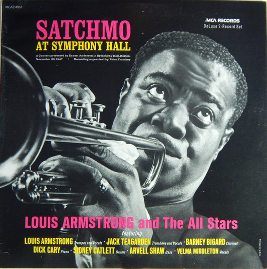 Louis Armstrong And His All-Stars : Satchmo At Symphony Hall (2xLP, Album, Gat)