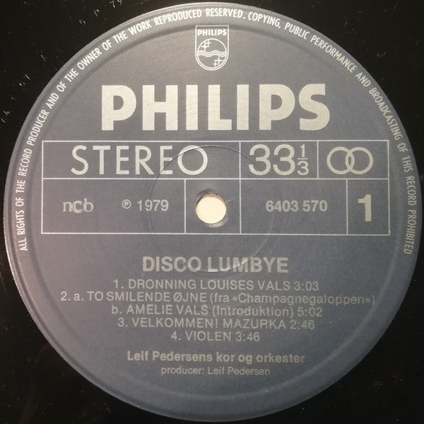 Leif Pedersens Kor Og Orkester : Disco Lumbye (LP, Album)