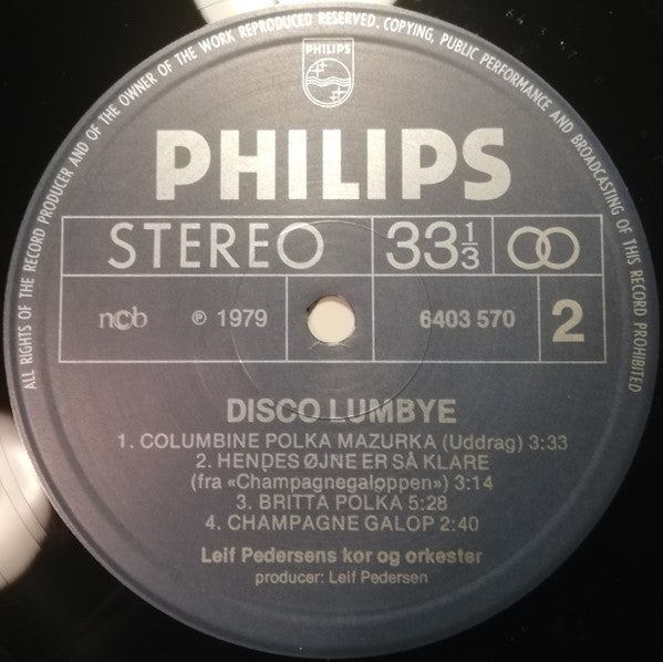 Leif Pedersens Kor Og Orkester : Disco Lumbye (LP, Album)