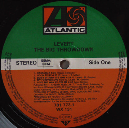 Levert : The Big Throwdown (LP, Album)