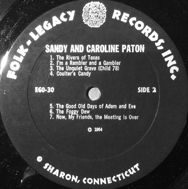 Sandy Paton And Caroline Paton : Sandy And Caroline Paton (LP, Album)