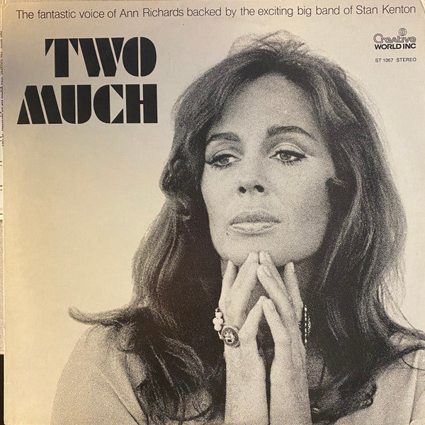 Ann Richards And Stan Kenton And His Orchestra : Two Much (LP, Album, RE)