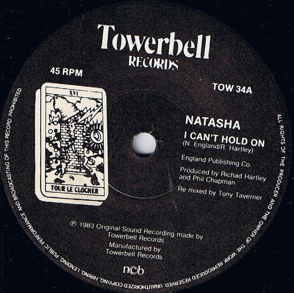 Natasha England : I Can't Hold On (7", Single)