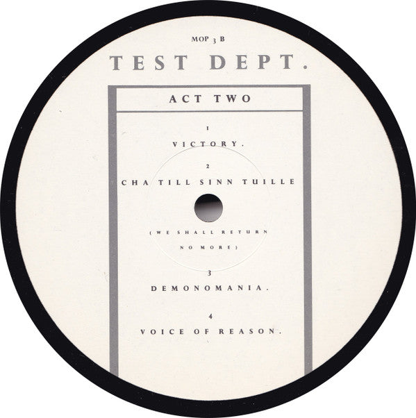 Test Dept. : A Good Night Out (LP, Album)