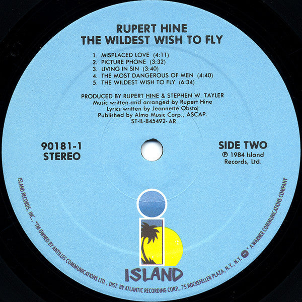 Rupert Hine : The Wildest Wish To Fly (LP, Album, All)