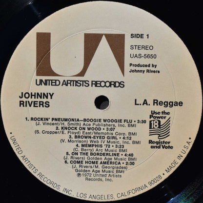 Johnny Rivers : L.A. Reggae (LP, Album, Res)