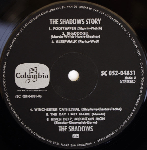 The Shadows : The Shadows Story (LP, Comp, Bla)