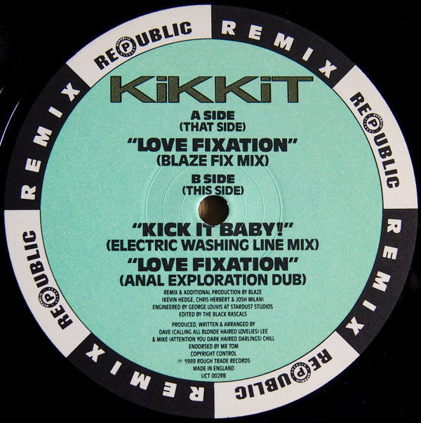 Kikkit : Love Fixation (Blaze Remixes) (12")