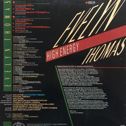 Evelyn Thomas : High Energy (LP, Album)