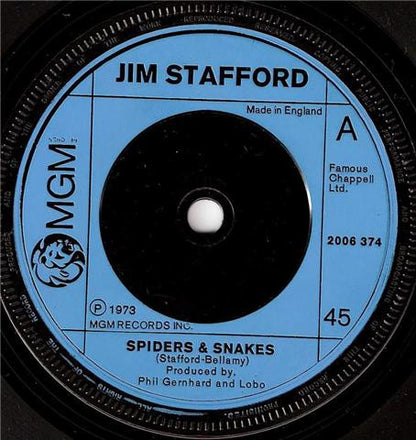 Jim Stafford : Spiders & Snakes (7", Single)