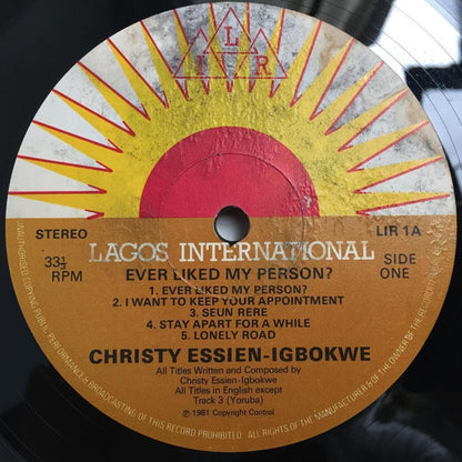 Christy Essien Igbokwe : Ever Liked My Person? (LP, Album)