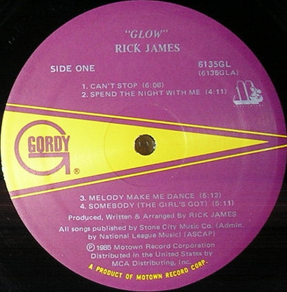 Rick James : Glow (LP, Album)