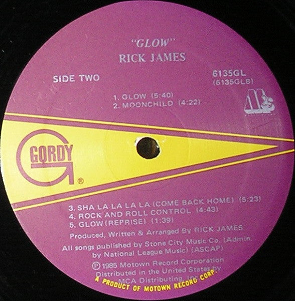 Rick James : Glow (LP, Album)