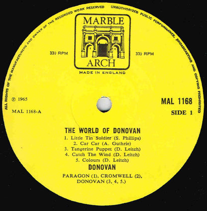 Donovan : The World Of Donovan (LP, Comp, Mono)