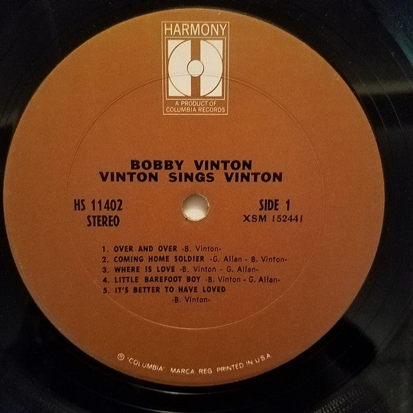 Bobby Vinton : Vinton Sings Vinton (LP, Album)