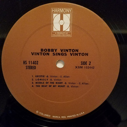 Bobby Vinton : Vinton Sings Vinton (LP, Album)