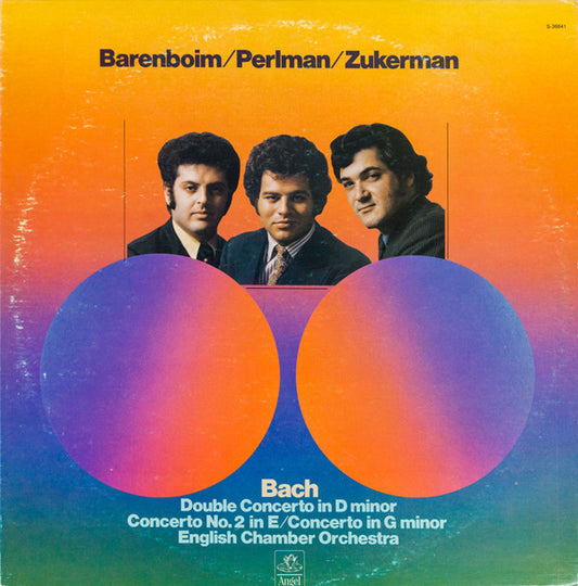 Daniel Barenboim / Itzhak Perlman / Pinchas Zukerman / Johann Sebastian Bach, English Chamber Orchestra : Double Concerto In D Minor / Concerto No.2 In E / Concerto In G Minor (LP, Album)