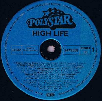 Various : High Life (LP, Comp)