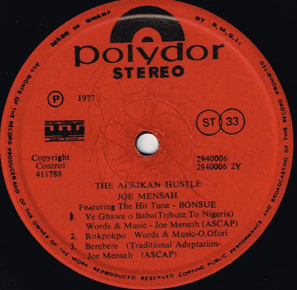 Joe Mensah : The Afrikan Hustle (LP, Album)