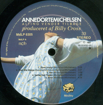 Anne Dorte Michelsen : Alting Vender Tilbage (LP, Album)