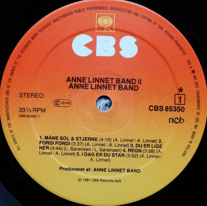 Anne Linnet Band : Anne Linnet Band (LP, Album)