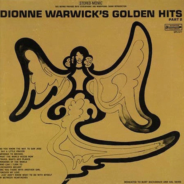 Dionne Warwick : Golden Hits Part 2 (LP, Comp, Gat)