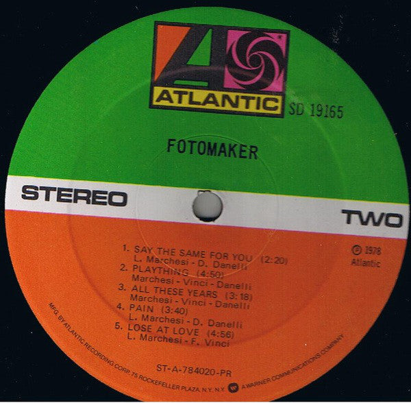 Fotomaker : Fotomaker (LP, Album, PR )