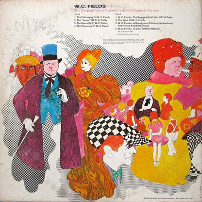 W.C. Fields : The Original Voice Tracks From His Greatest Movies (LP, Album, Glo)