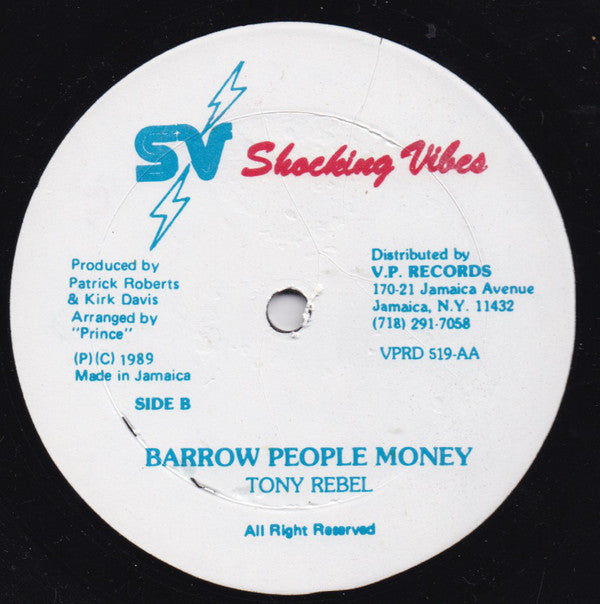 Little Lenny / Tony Rebel : Rumors / Barrow People Money (12")