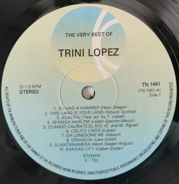 Trini Lopez : The Very Best Of (LP, Comp)