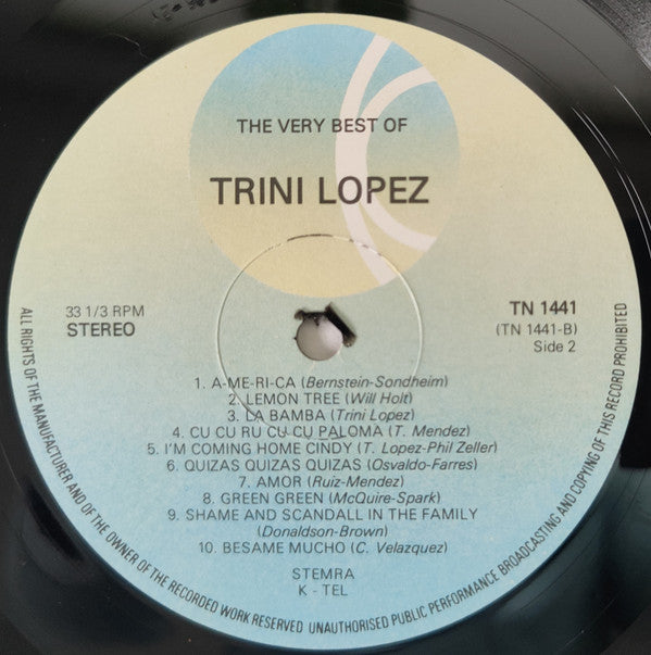 Trini Lopez : The Very Best Of (LP, Comp)