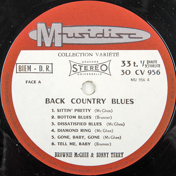 Sonny Terry & Brownie McGhee : Back Country Blues (LP, RE)