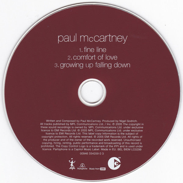 Paul McCartney : Fine Line (CD, Single, Copy Prot.)