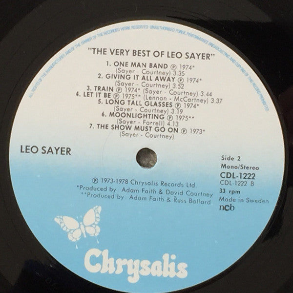 Leo Sayer : The Very Best Of Leo Sayer (LP, Comp)