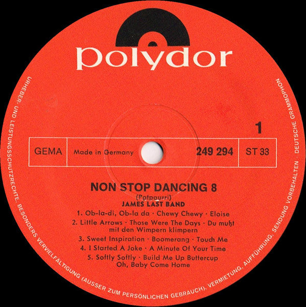 James Last : Non Stop Dancing 8 (LP, Album)