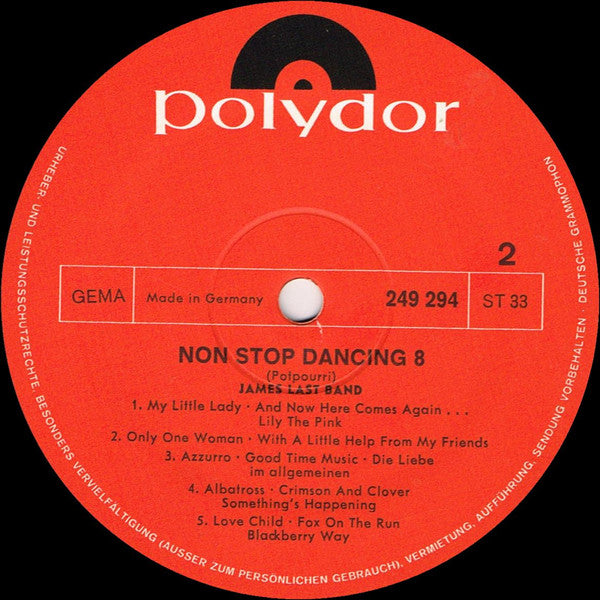 James Last : Non Stop Dancing 8 (LP, Album)