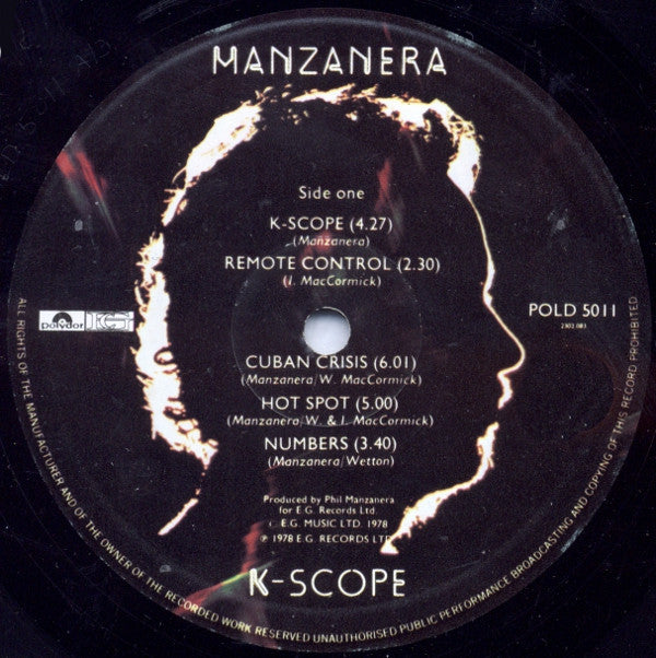 Phil Manzanera : K-Scope (LP, Album, RE)