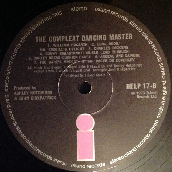 Ashley Hutchings & John Kirkpatrick : The Compleat Dancing Master (LP, Album)