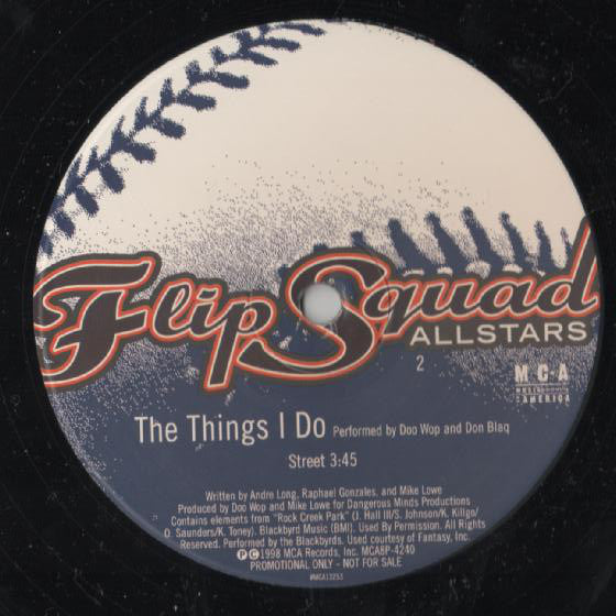 Flip Squad Allstars : The Things I Do (12", Promo)